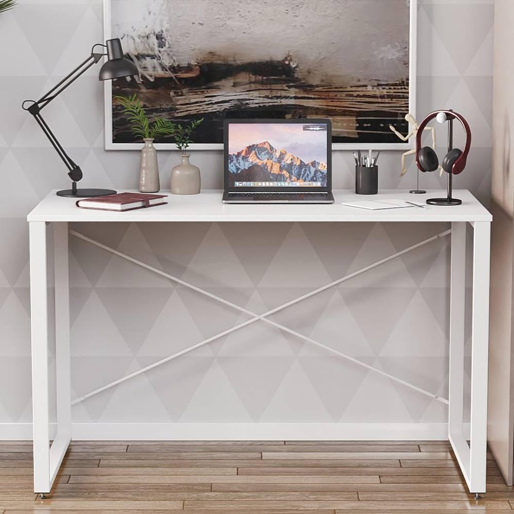 Письмовий стіл Ferrum-decor Серії Конект 75x120x600 білий ДСП Біле 16мм (FRD-104207)