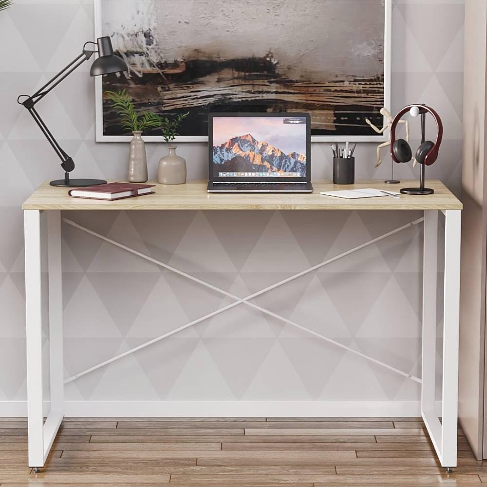 Письмовий стіл Ferrum-decor Серії Конект 75x120x600 білий ДСП Дуб Сонома 16мм (FRD-104210)