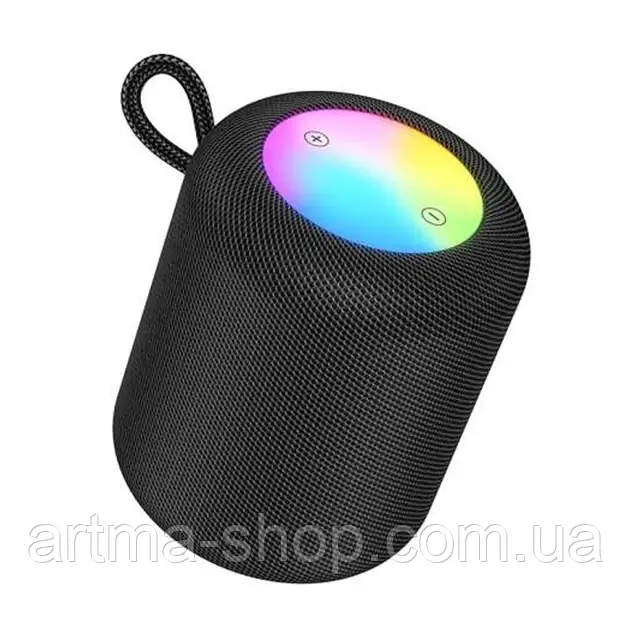 Портативна Bluetooth колонка HOCO HC30 Oceano, LED-підсвічування, Потужність 5Вт, чорна