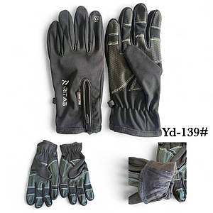 Спортивні рукавички з фліс сенсорні гуртом