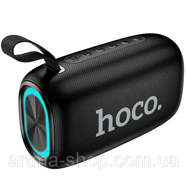 Портативна Bluetooth колонка HOCO HC25 Radiante sports, Потужність 20Вт, AUX/TWS/FM/TF/USB/LED, чорна