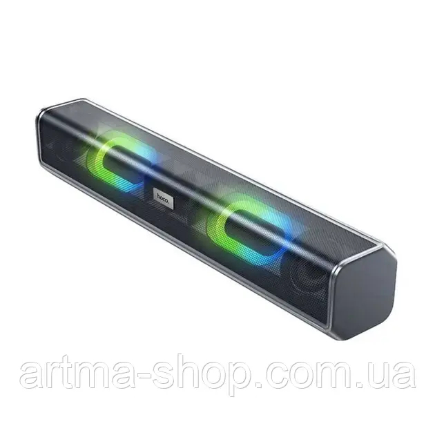 Колонка портативна HOCO BS49 Dazzling sound, Wireless, Потужність 10Вт, сірий металік