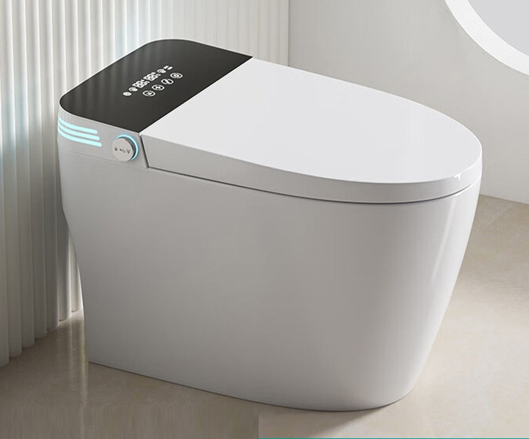 Розумний смарт унітаз біде електронний безбачковий підлоговий MOEU 670х390х460 Чорний, фото 1