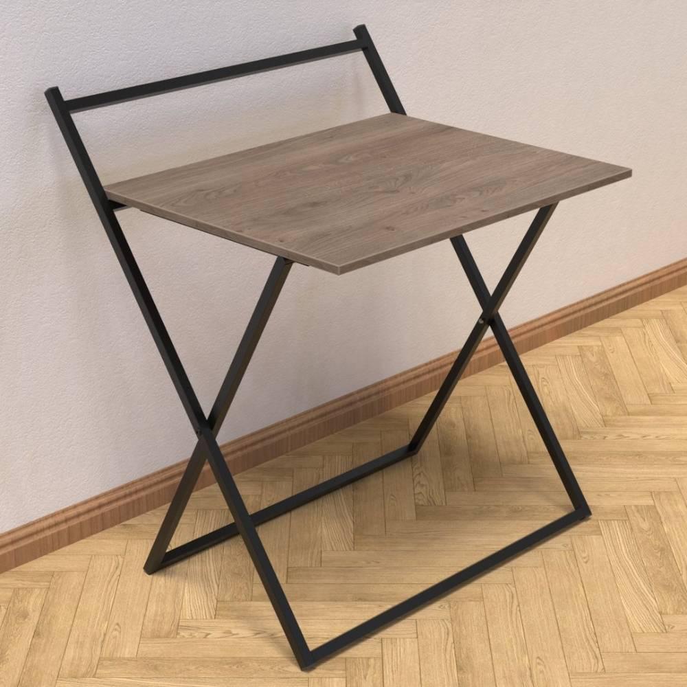 Стіл трансформер Компакт 3 750x790x720 Чорний метал ДСП Дуб Сонома Трюфель 16 мм FRD-104680