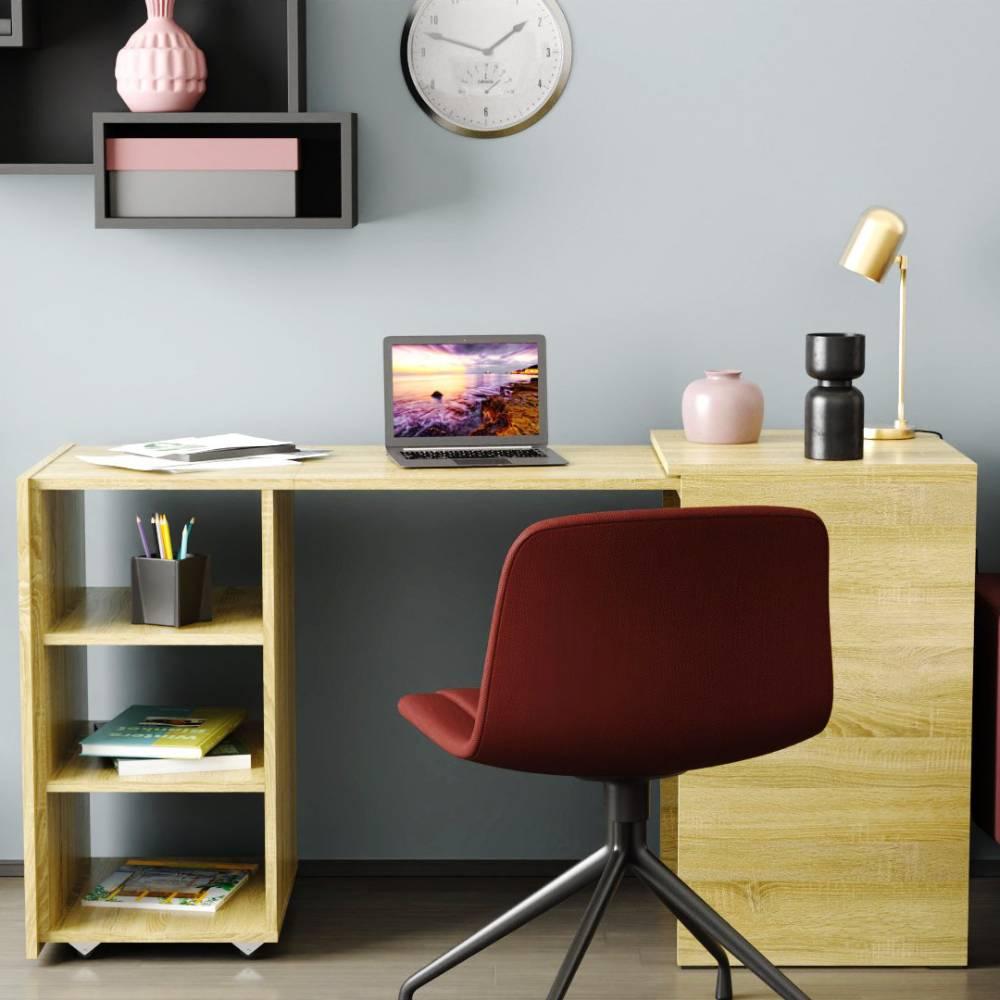 Стіл-тумба трансформер Смарт 1/2 Ferrum-decor 750x1450x600 ДСП Дуб сонома 16 мм