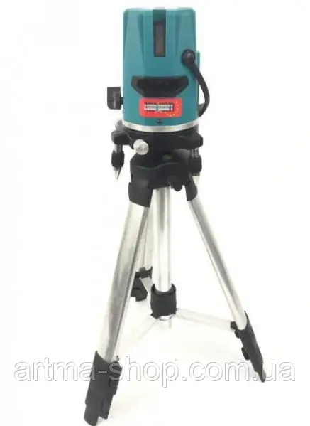 Лазерний нівелір із 5 лініями зі штативом, діапазон до 30 м
