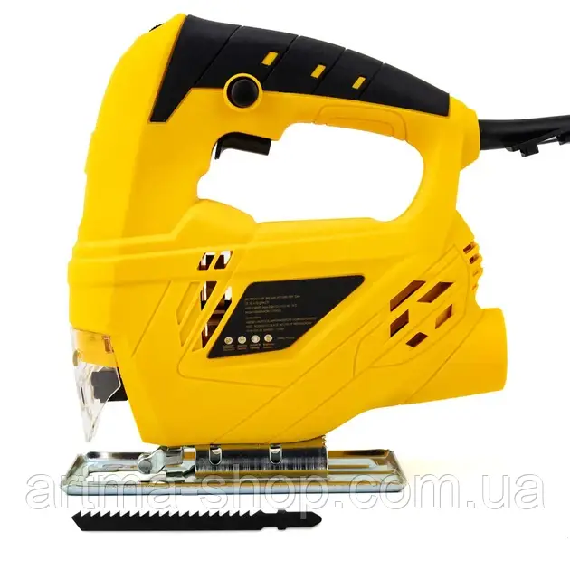 Акумуляторний лобзик з живленням від мережі, Потужність 500 Вт, жовтий, фото 1