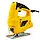 Акумуляторний лобзик з живленням від мережі, Потужність 500 Вт, жовтий, фото 5