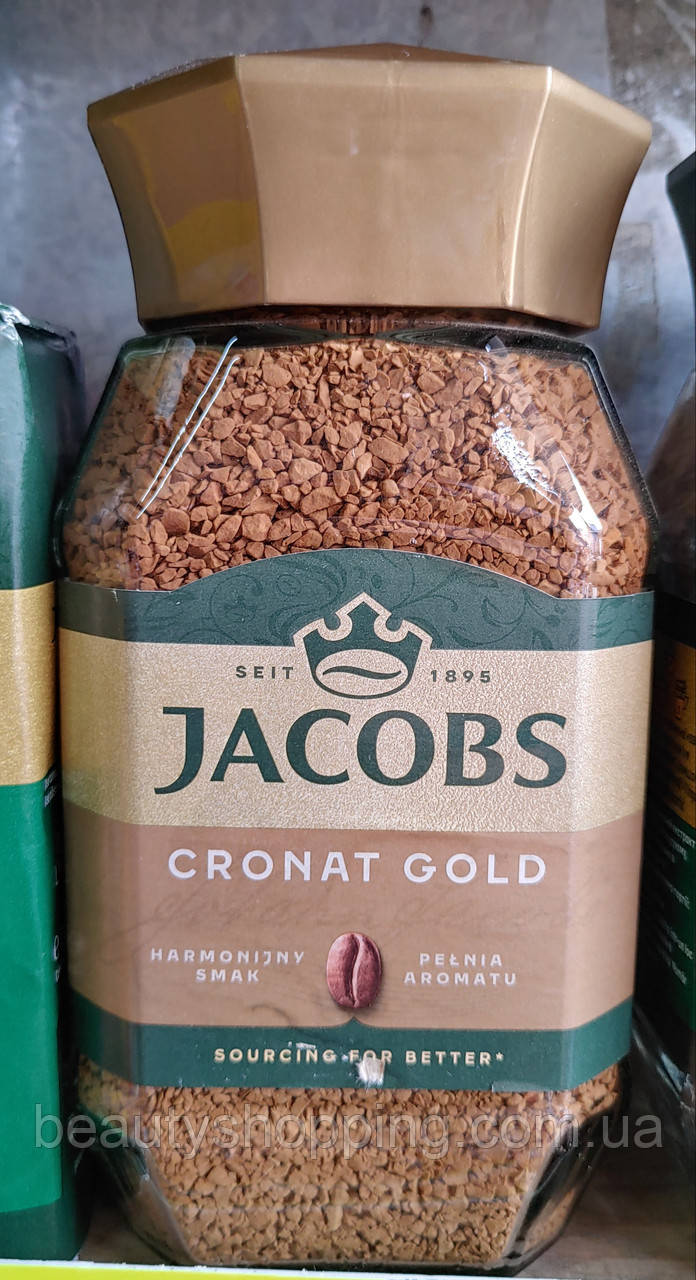 Jacobs Cronat Gold розчинна кава 200 г, фото 1