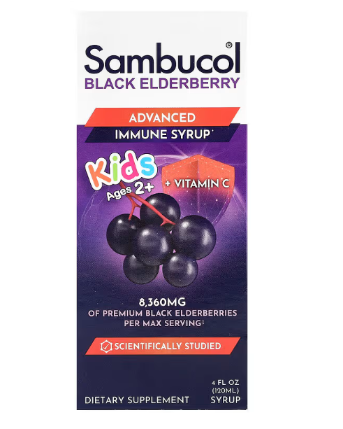 Чорна бузина для дітей сироп Sambucol, 120 мл, фото 1