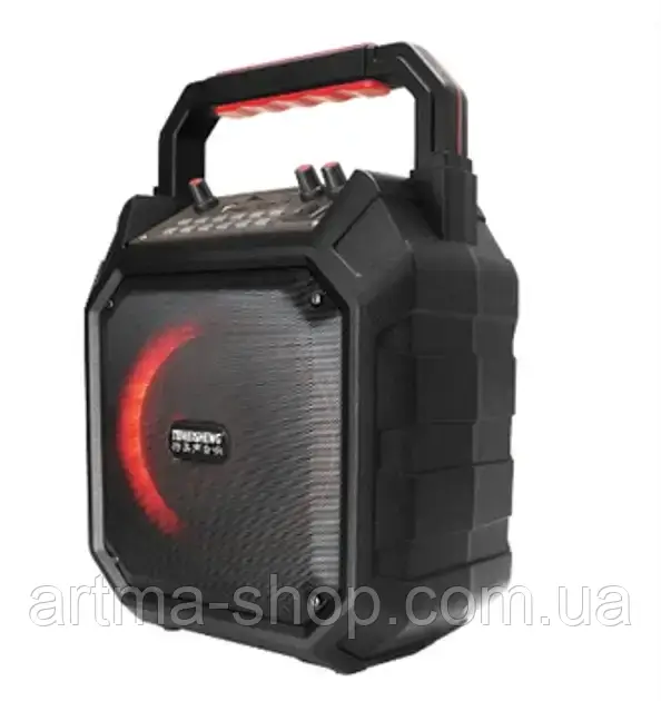 Акумуляторна портативна Bluetooth колонка Temeisheng A6-7, Потужність 20 Вт, чорна