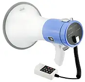 Гучномовець ручний UKC GS-10S з акумулятором + USB, Потужність 50Вт, блакитний