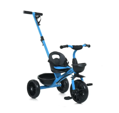 Велосипед триколісний TURBOTRIKE MT 1041-2 синій з ручкою