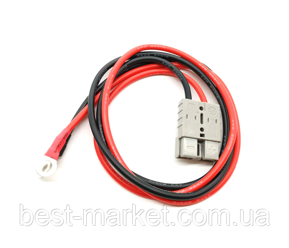 Силовий роз'єм живлення SB Anderson 50А 600V з кабелем 10AWG 50см, фото 1