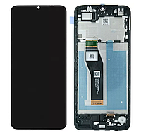 Дисплей Moto E13 XT2345 чорний Екран з сенсором (модуль) + рамка