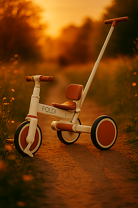 Велосипед дитячий ME 1202 FOLDI Сinnamon Beige, фото 2