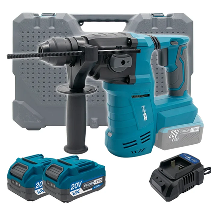 Потужний акумуляторний перфоратор PROFI-TEC PPBH2520 POWERLine : з АКБ 2шт-20V 4.0 Аh (007650), фото 1