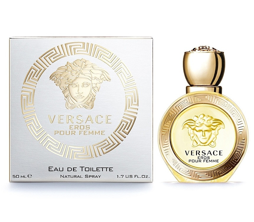 Туалетна вода для жінок Versace Eros Pour Femme 50ml оригінал, елегантний квітковий аромат, фото 1