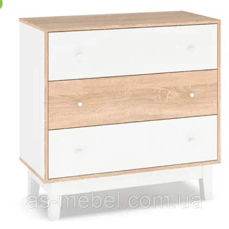 Комод 3Ш 90 см на ніжках 90см Глорія, фото 1