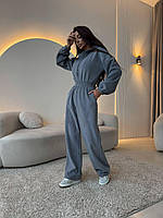 Комбинезон женский, двусторонний флис 42-44, 46-48 син1531-241