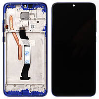 Дисплей Xiaomi Redmi Note 8 Pro M1906G7I + тачскрин (оригінал Китай із синьою рамкою 1 тримач SIM)