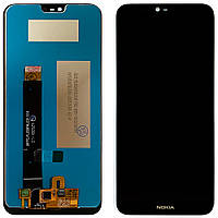 Дисплей Nokia 7.1 TA-1100 TA-1095 + тачскрин (чорний оригінал Китай)