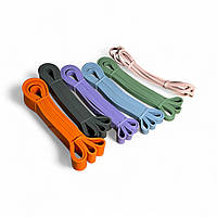 Набір еспандерів-петель для підтягувань і фітнесу MuvNext Power Mix 6 (6 шт, різнокольорові)