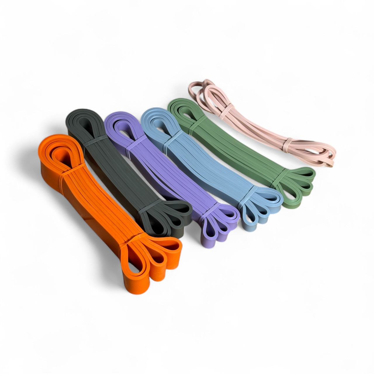Набір еспандерів-петель для підтягувань і фітнесу MuvNext Power Mix 6 (6 шт, різнокольорові), фото 1