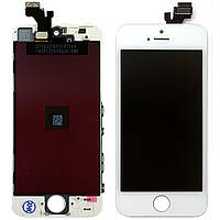 Дисплей Apple iPhone 5 + тачскрин (білий AAAA)