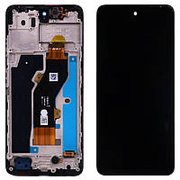 Дисплей Tecno Spark 20 KJ5 + тачскрин з рамкою (оригінал Китай)