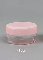 Баночка для косметики із закруткою прозора 10 г  1 шт.