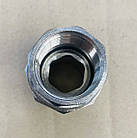 Американка-згін Raftec DN15 (1/2") пряма нікель AS01, фото 4