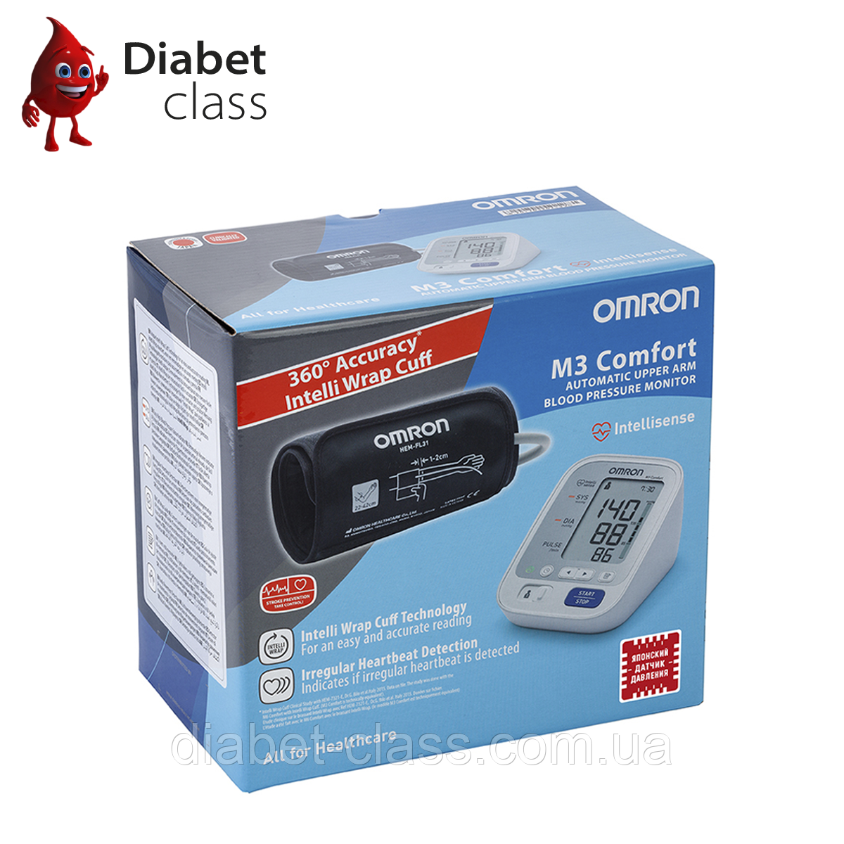 Тонометр автоматичний Omron M3 Comfort (HEM-7134-ALRU), фото 1