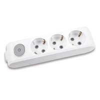 ТОП! Колодка для подовжувача Panasonic X-tendia із заземленням 3 гнізда (WLTA04302GR-UA) - (gHome)