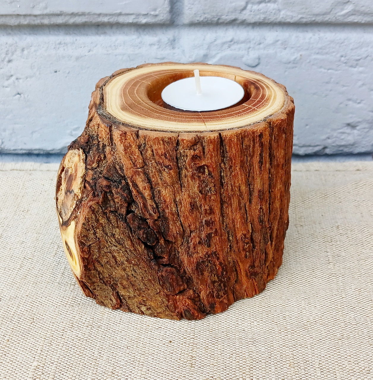Підсвічник з дерева, під чайну свічку, ручна робота