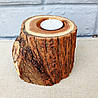Підсвічник з дерева, під чайну свічку, ручна робота, фото 6