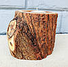Підсвічник з дерева, під чайну свічку, ручна робота, фото 7