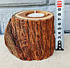 Підсвічник з дерева, під чайну свічку, ручна робота, фото 9