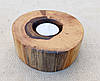 Підсвічник настільний з дерева під чайну свічку, ручна робота (олія віск), фото 6