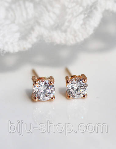 Сережки гвоздики Classic 4 лапки, фото 1