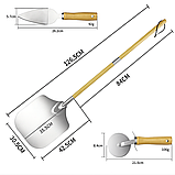 Лопата для піци 30х127(87) см ніж лопатка (набір), фото 4