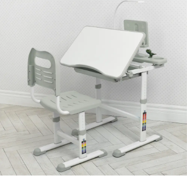 Парта зі стільцем Bambi M 4428-11 Сірий, фото 1