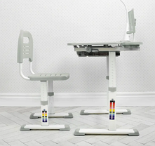 Парта зі стільцем Bambi M 4428-11 Сірий, фото 3