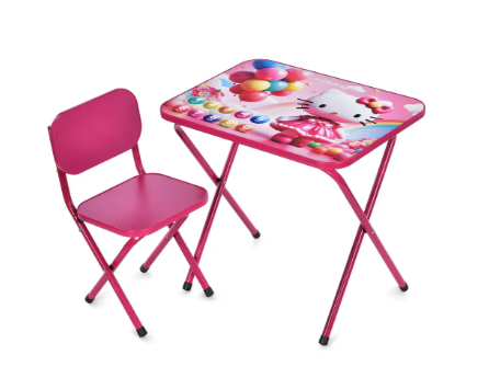 Складний дитячий столик зі стільцем M 5969-8, фото 1