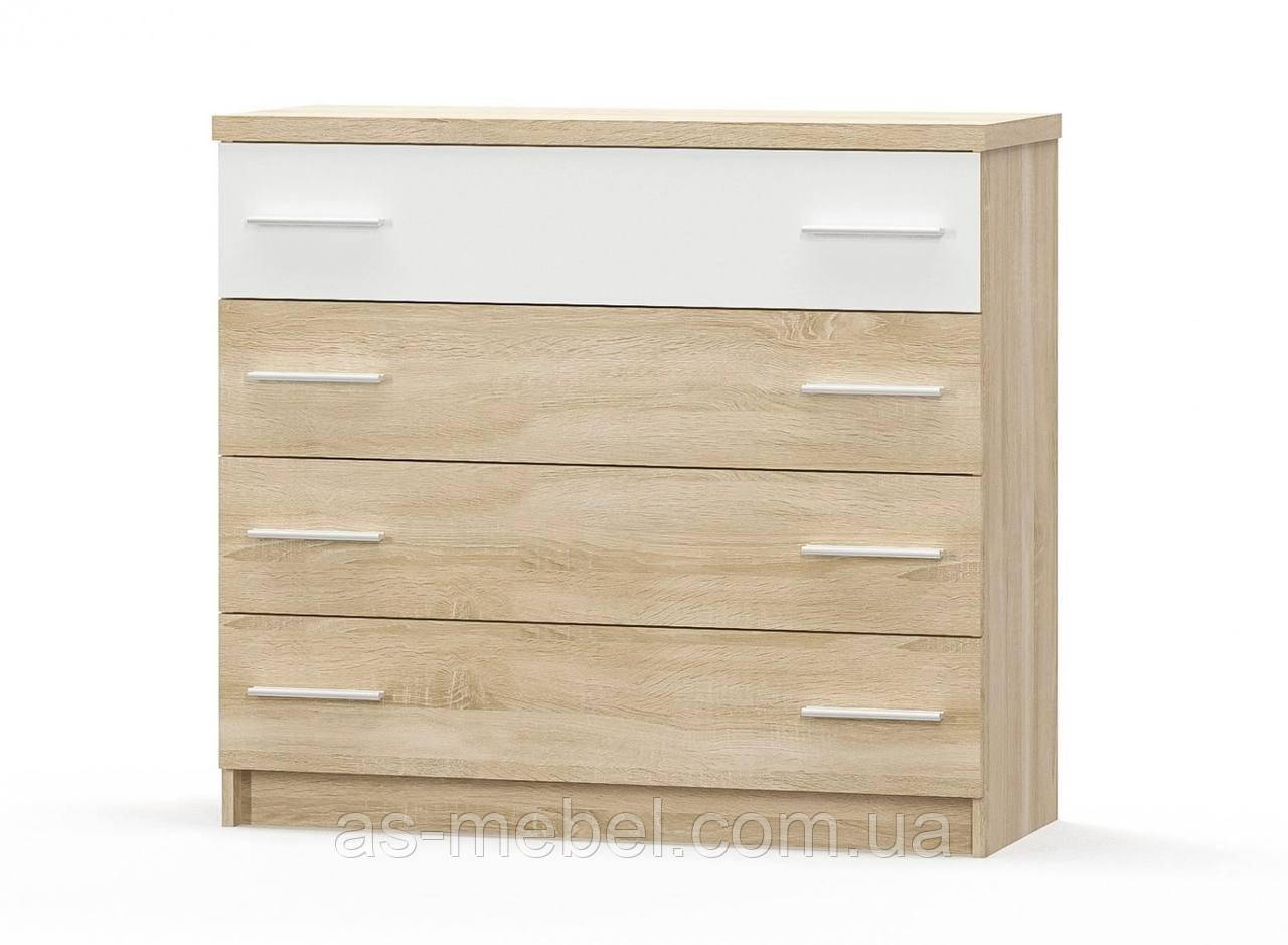 Комод 4ш Маркос сонома + білий, фото 1