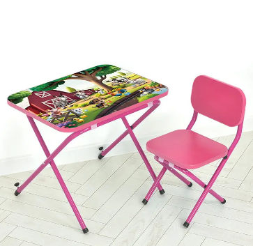 Складний дитячий столик зі стільцем M 5966-8