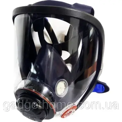 ТОП! Респіратор GTM маска повнолицьова середній розмір M, без фільтрів (FFS680M) - (gHome), фото 1