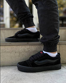 Натуральна замша / vans/total black
