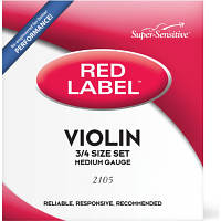 ТОП! Струни для скрипки D'Addario Super Sensitive 2105 Red Label Violin String Set - 3/4 Size (2105 3/4) - (gHome)