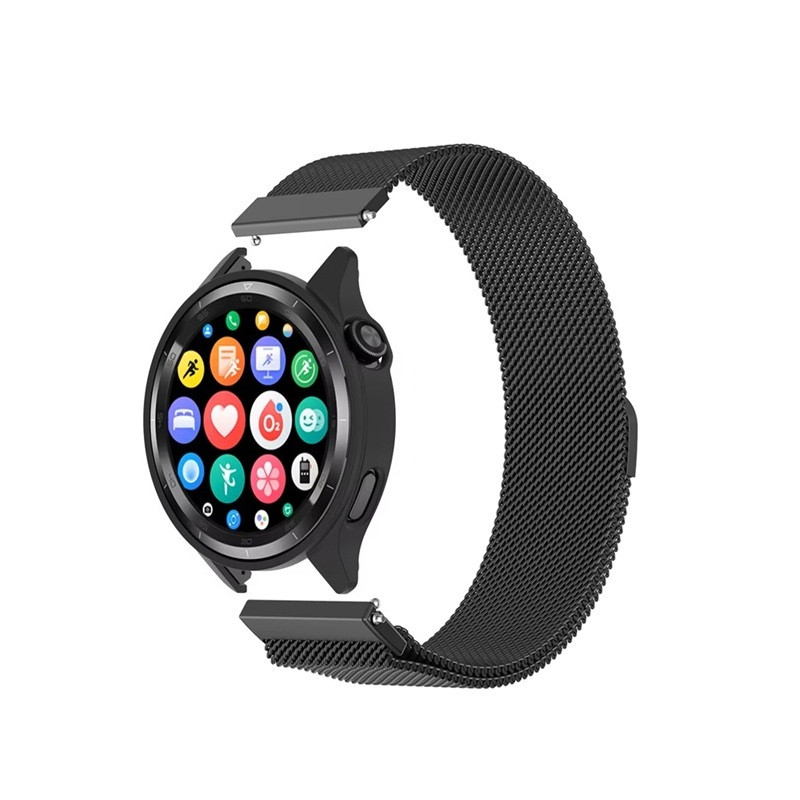 Комплект для годинника Xiaomi Watch S4 чорний (бампер + металевий ремінець 22 мм), фото 1